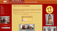 Desktop Screenshot of peterswoodrefinishing.com